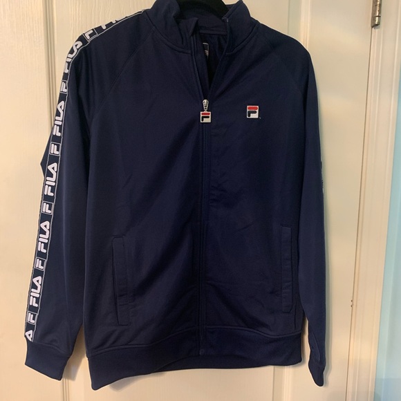 Fila navy blue track jacket - Picture 1 of 4